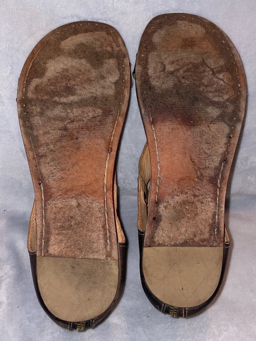 Bed Stu Women’s Size 11 Soto Brown Leather Ankle Cuff Sandals Zip Back Gladiator - Picture 8 of 11